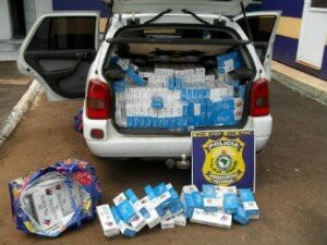 Paraguayan cigarettes seized by highway patrol